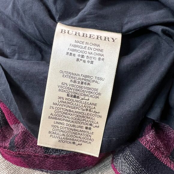 Burberry Brit Plaid Wool Mix Mini Skirt Size 8 - Picture 4 of 5